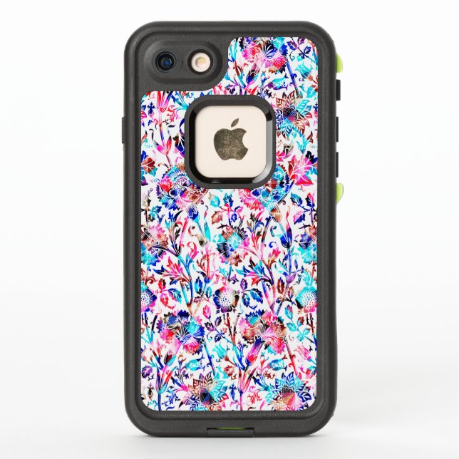 Cute colourful floral design LifeProof iPhone case (Back)