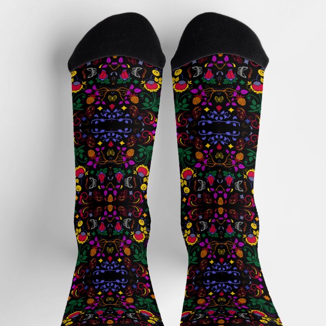 Cute colourful floral pattern  socks (Top)