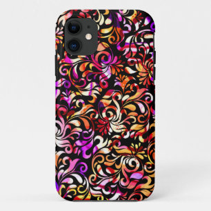 Cute colourful floral patterns iPhone 11 case