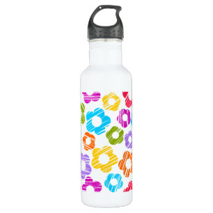 Cute colourful flower girly cheerful floral patter 710 ml water bottle