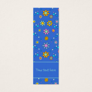 Cute colourful flowers design Bookmark