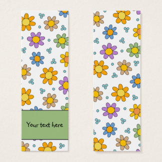 Cute colourful flowers design Bookmark