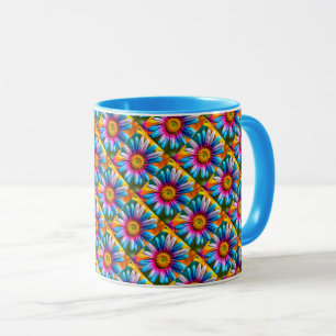 Cute Colourful Flowers Pattern Mug
