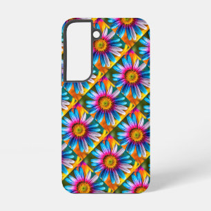 Cute Colourful Flowers Pattern Samsung Galaxy Case