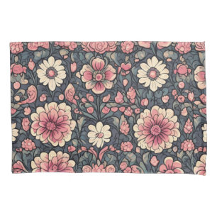 Cute colourful flowers pillowcase
