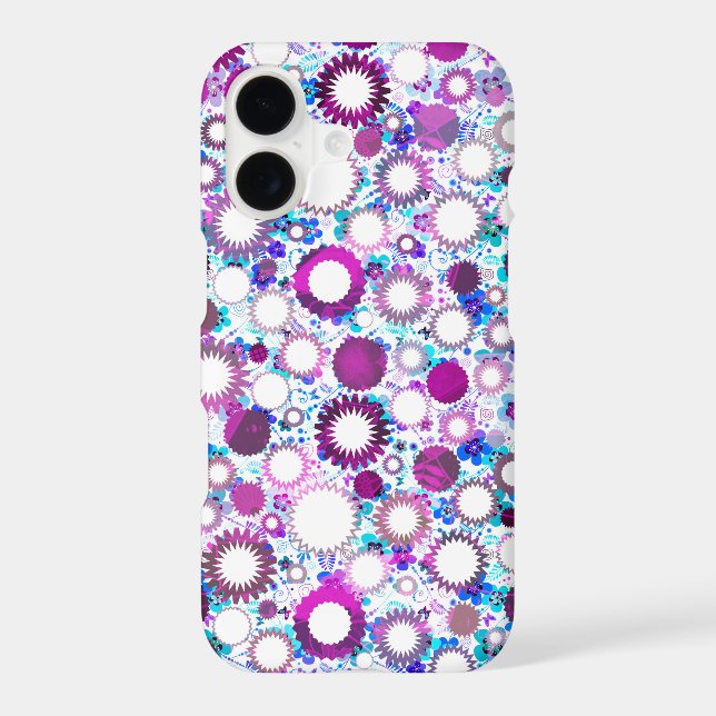 Cute colourful flowers suns patterns (Back)