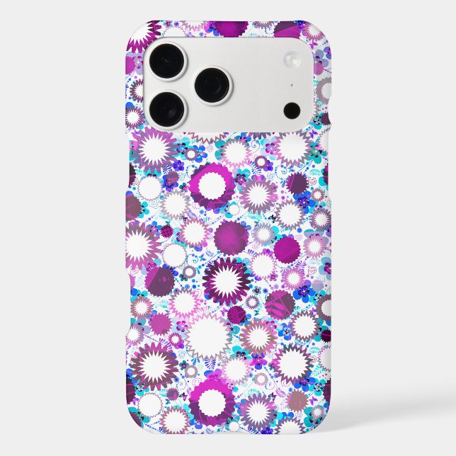 Cute colourful flowers suns patterns (Back)