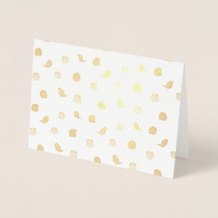 Cute colourful   foil card