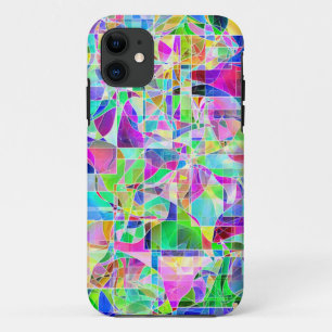 Cute colourful fragments design iPhone 11 case