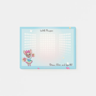 Cute Colourful Frenchie Pawsitive School Spirit Post-it Notes