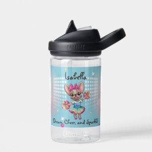 Cute Colourful Frenchie Pawsitive School Spirit Water Bottle