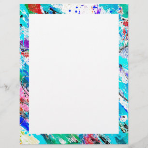 Cute colourful fresque painting