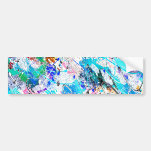 Cute colourful fresque painting design bumper sticker