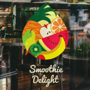Cute Colourful Fruit Juice Smoothie Logo Custom Ba