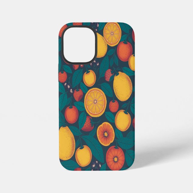 Cute Colourful Fruit Pattern – Fun Summer Design  iPhone Case (Back)