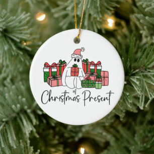 Cute Colourful Funny Christmas Ceramic Ornament
