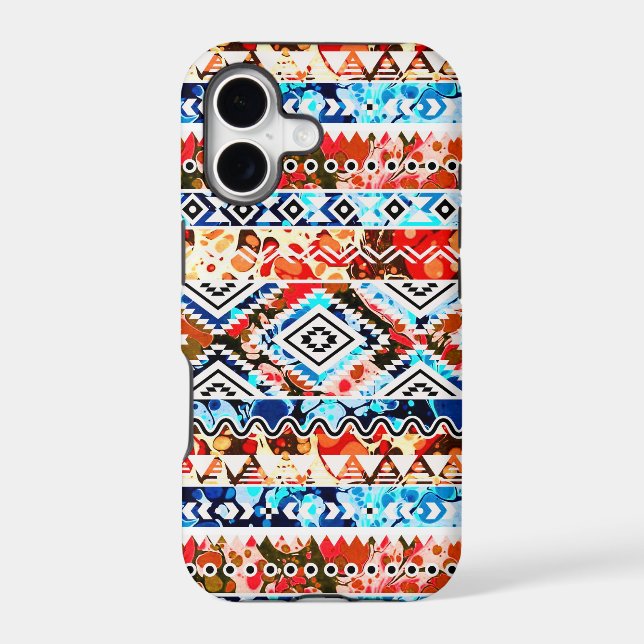 Cute colourful girly aztec patterns (Back)