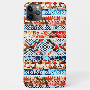 Cute colourful girly aztec patterns iPhone 11 pro max case