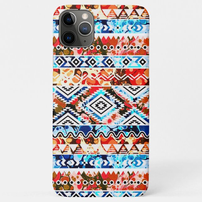 Cute colourful girly aztec patterns Case-Mate iPhone case (Back)