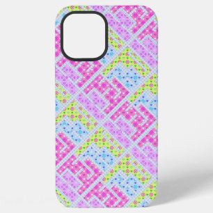 Cute colourful girly geometric graffiti patterns iPhone 12 pro max case