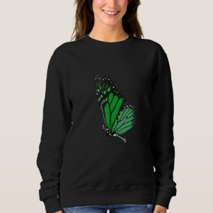 Cute Colourful Green Monarch Multicolor Butterfly Sweatshirt