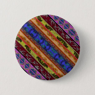 Cute colourful hand drawing  mug 6 cm round badge