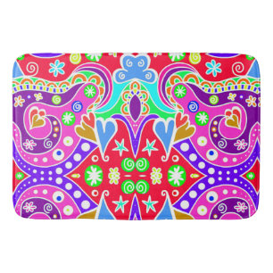 Cute colourful hand drawn pattern envelope Case-Ma Bath Mat