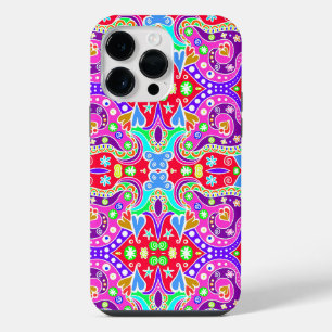 Cute colourful hand drawn pattern envelope iPhone 14 pro max case