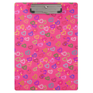 Cute Colourful Heart Clipboard