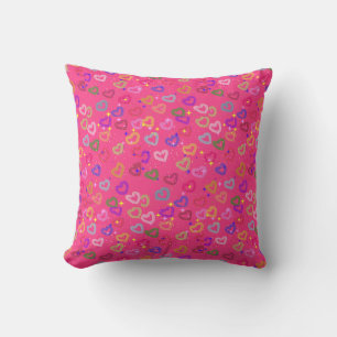 Cute Colourful Heart Cushion