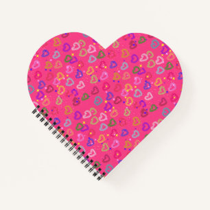 Cute Colourful Heart Notebook