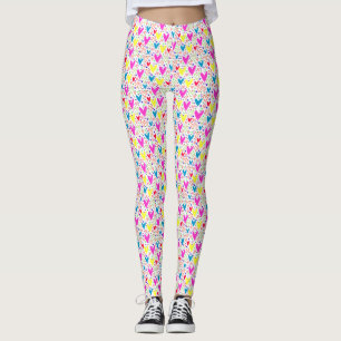 Cute colourful hearts pattern Case-Mate iPhone cas Leggings