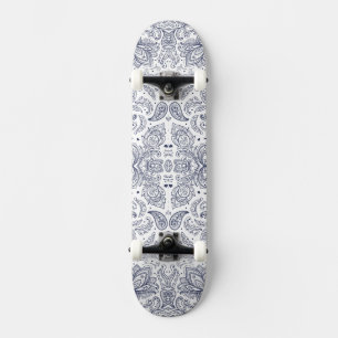 Cute colourful hearts pattern skateboard