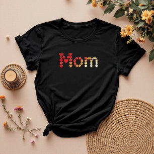 Cute Colourful Hearts Sentimental Mum Life T-Shirt