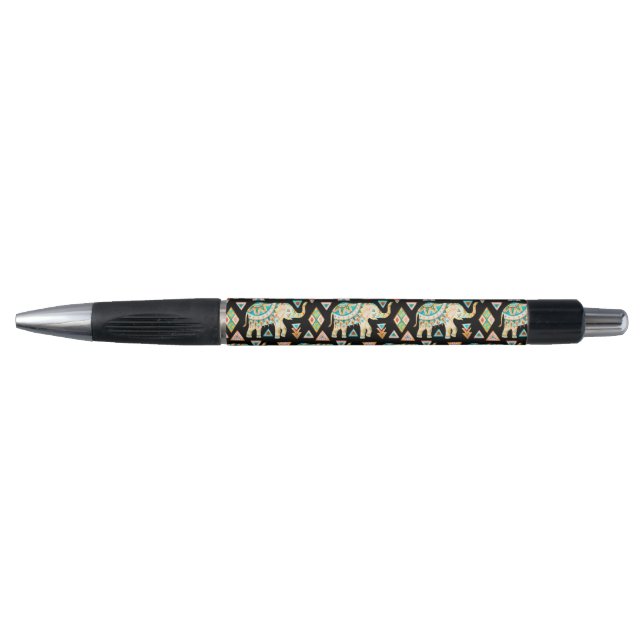 Cute colourful indian elephants pattern (Front)