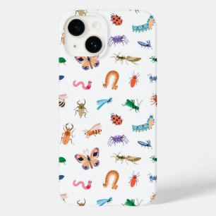 Cute Colourful Insect Pattern Case-Mate iPhone 14 Case