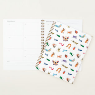 Cute Colourful Insect Pattern Planner