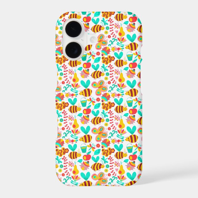 Cute colourful insects patterns (Back)