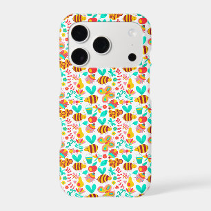 Cute colourful insects patterns