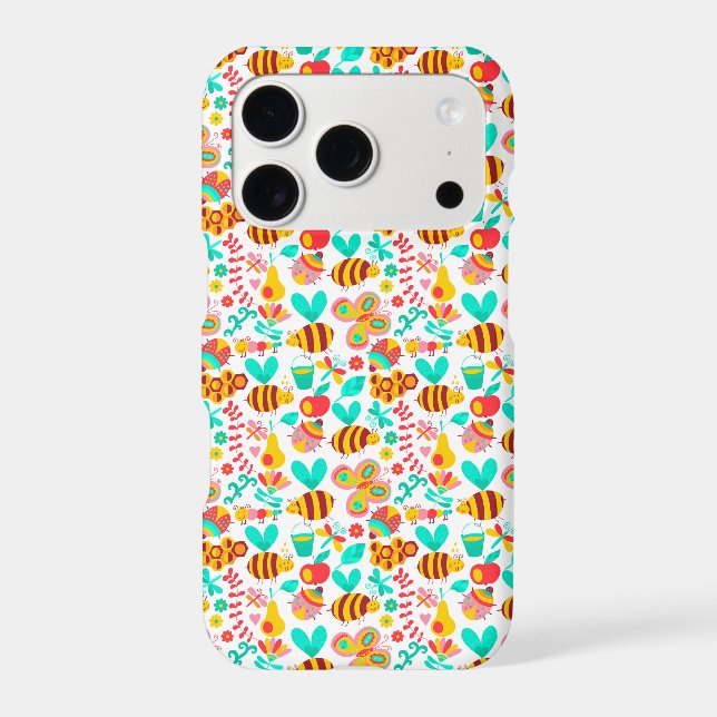 Cute colourful insects patterns (Back)