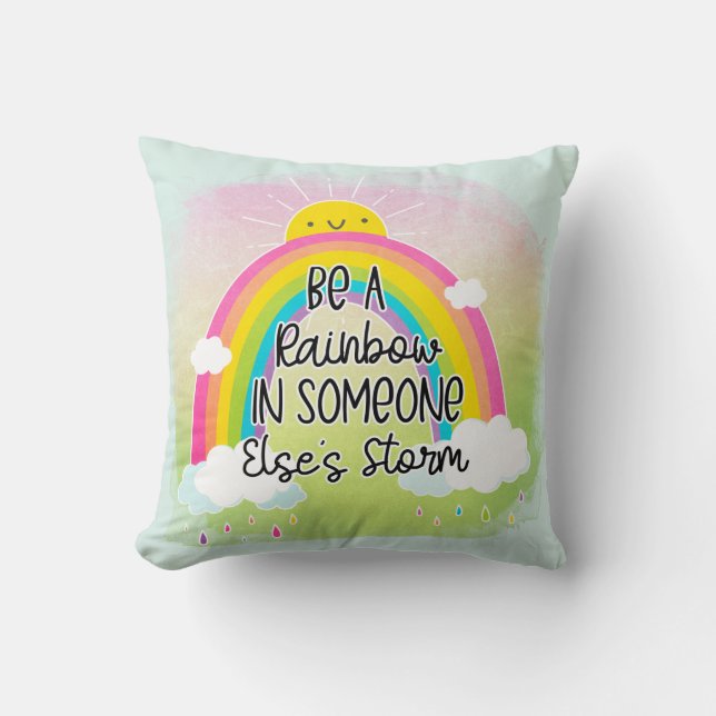 Cute & Colourful Inspirational Cushion (Front)