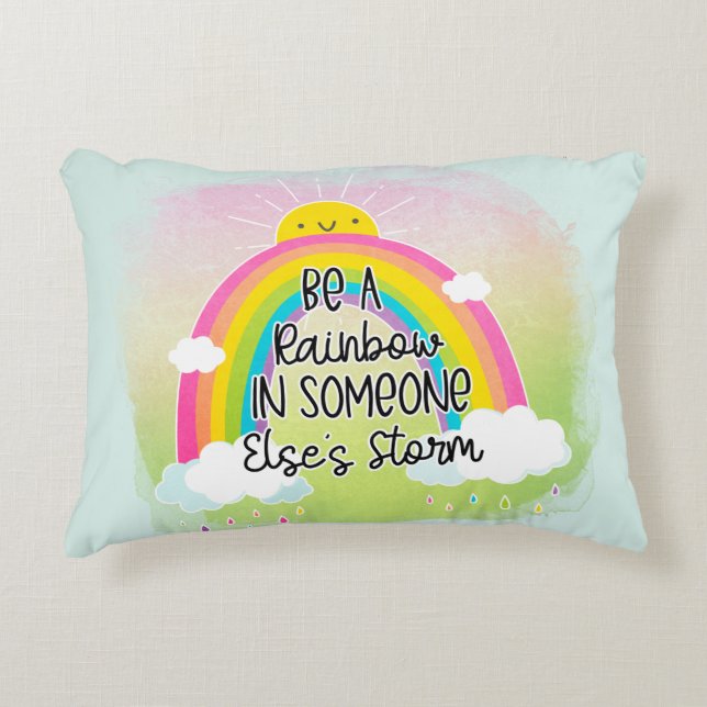 Cute & Colourful Inspirational Decorative Cushion (Front)
