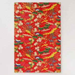 Cute colourful japanese floral patterns Case-Mate  Jigsaw Puzzle