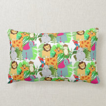 Cute Colourful Jungle Safari Cartoon Animals
