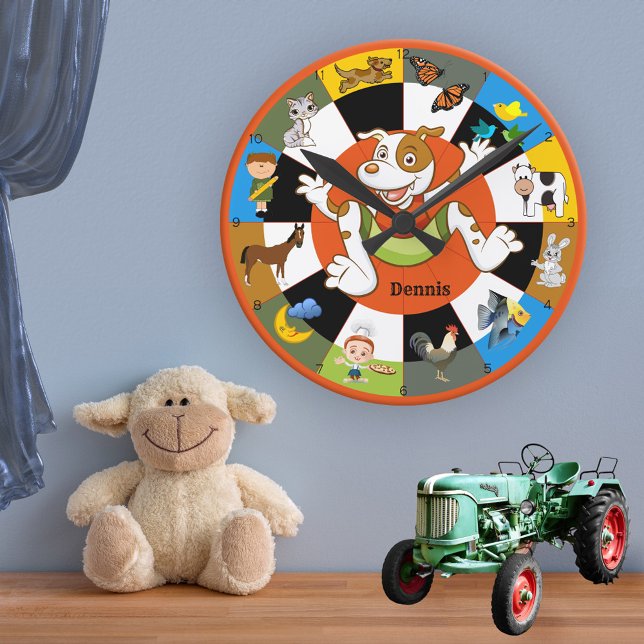 Cute Colourful Kids Animal Wall Clock (Creator Uploaded)