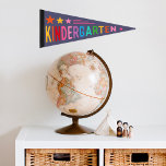 Cute Colourful Kindergarten Pennant Flag<br><div class="desc">Cute Colourful Kindergarten Pennant Flag</div>