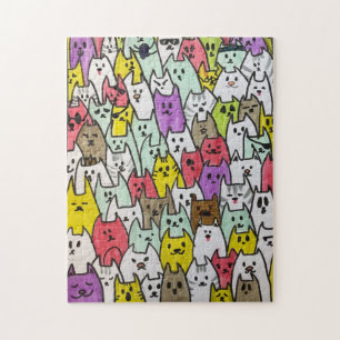 Cute & Colourful Kitty puzzle