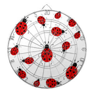 Cute colourful ladybugs clip art dartboard