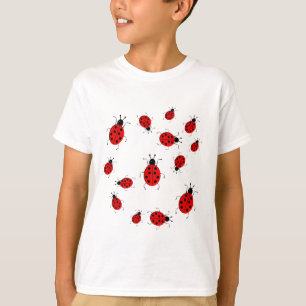 Cute colourful ladybugs clip art T-Shirt
