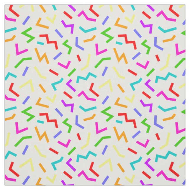Cute colourful lines patterns fabric (Swatch)